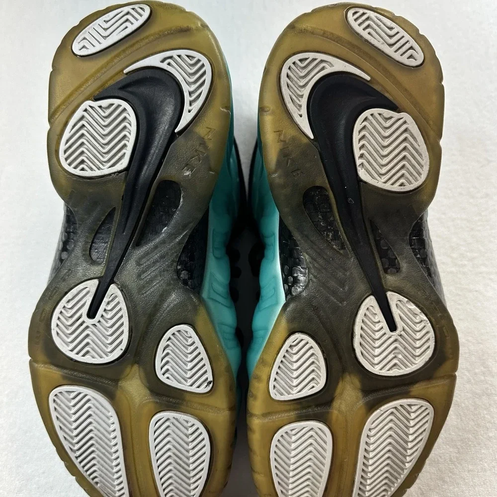 Nike‎ Air Foamposite Pro Island Green Chrome Size 9 Mens Sneakers